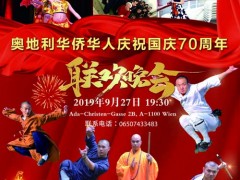 少林功夫助阵“奥地利华人华侨庆祝国庆70周年联欢晚会”