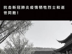 清明追思 栖霞古寺向抗击新冠肺炎疫情斗争牺牲烈士和逝世同胞致哀